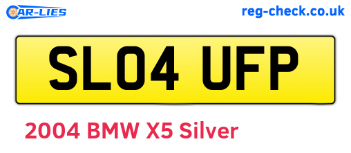 SL04UFP are the vehicle registration plates.