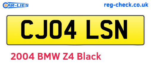 CJ04LSN are the vehicle registration plates.