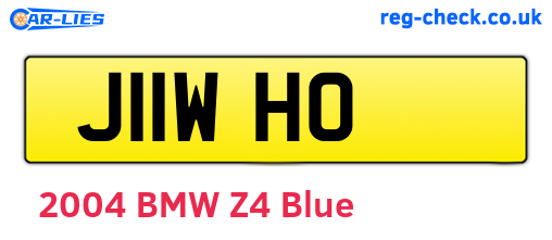 J11WHO are the vehicle registration plates.