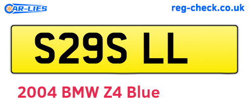 S29SLL are the vehicle registration plates.