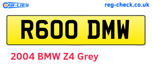 R600DMW are the vehicle registration plates.