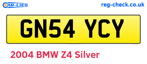 GN54YCY are the vehicle registration plates.