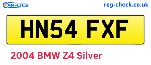 HN54FXF are the vehicle registration plates.