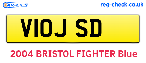 V10JSD are the vehicle registration plates.