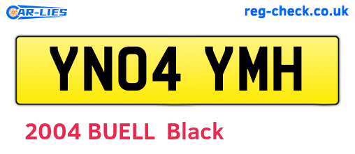YN04YMH are the vehicle registration plates.