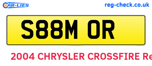 S88MOR are the vehicle registration plates.