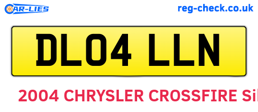 DL04LLN are the vehicle registration plates.