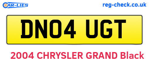 DN04UGT are the vehicle registration plates.