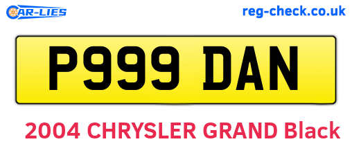 P999DAN are the vehicle registration plates.