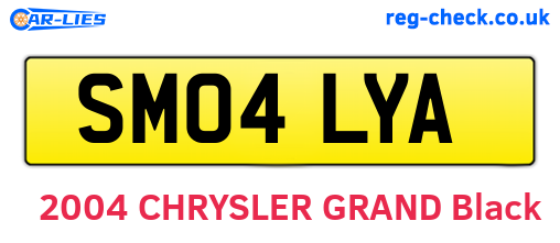 SM04LYA are the vehicle registration plates.