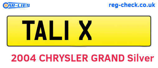 TAL1X are the vehicle registration plates.