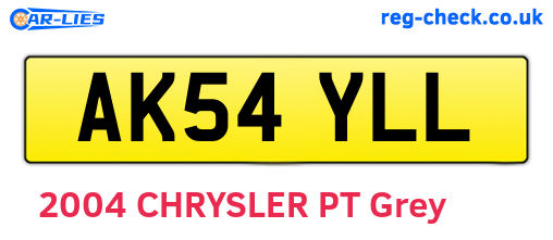 AK54YLL are the vehicle registration plates.