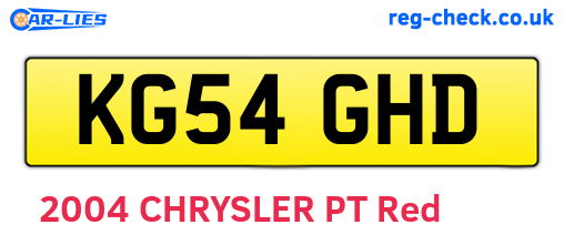 KG54GHD are the vehicle registration plates.