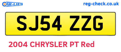 SJ54ZZG are the vehicle registration plates.
