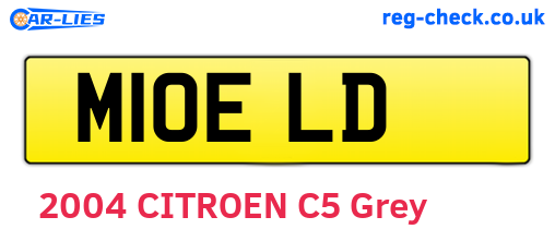 M10ELD are the vehicle registration plates.