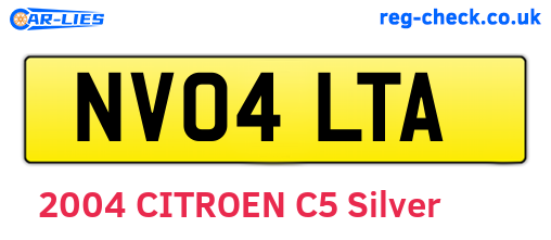 NV04LTA are the vehicle registration plates.