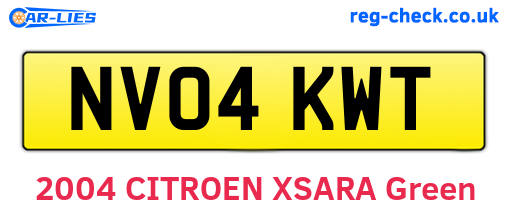 NV04KWT are the vehicle registration plates.
