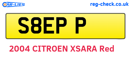 S8EPP are the vehicle registration plates.