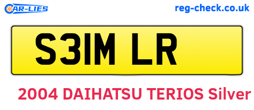S31MLR are the vehicle registration plates.