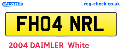 FH04NRL are the vehicle registration plates.