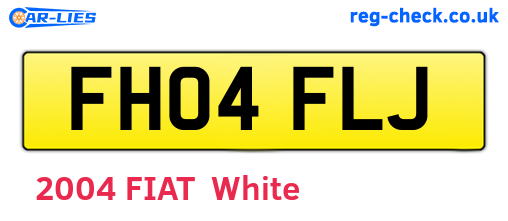 FH04FLJ are the vehicle registration plates.