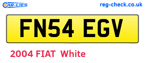 FN54EGV are the vehicle registration plates.