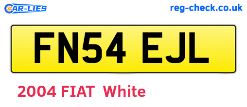 FN54EJL are the vehicle registration plates.