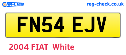 FN54EJV are the vehicle registration plates.
