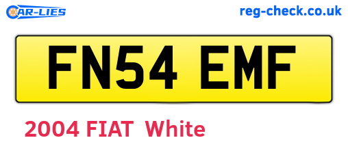 FN54EMF are the vehicle registration plates.