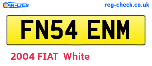 FN54ENM are the vehicle registration plates.