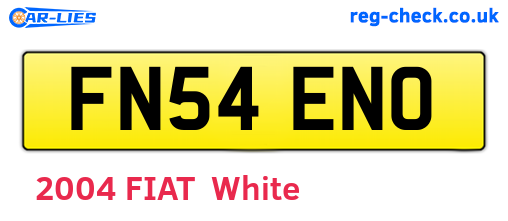 FN54ENO are the vehicle registration plates.