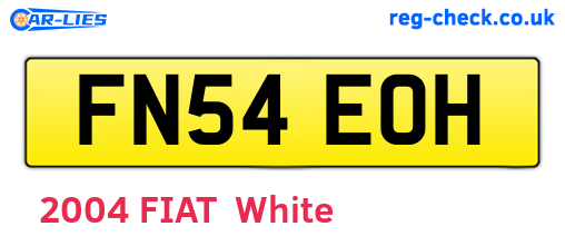 FN54EOH are the vehicle registration plates.