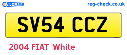 SV54CCZ are the vehicle registration plates.