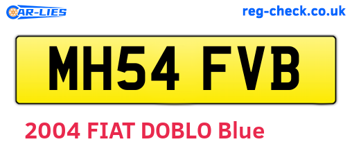 MH54FVB are the vehicle registration plates.