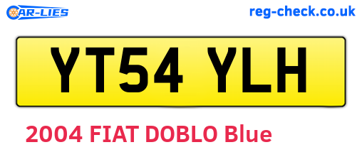 YT54YLH are the vehicle registration plates.