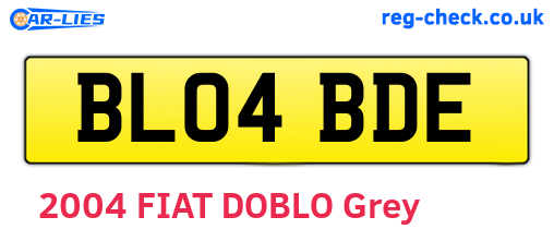 BL04BDE are the vehicle registration plates.