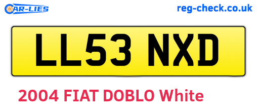 LL53NXD are the vehicle registration plates.