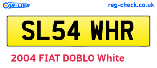 SL54WHR are the vehicle registration plates.