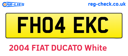 FH04EKC are the vehicle registration plates.