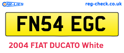 FN54EGC are the vehicle registration plates.