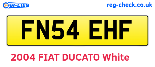 FN54EHF are the vehicle registration plates.