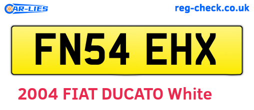 FN54EHX are the vehicle registration plates.