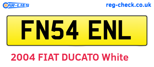 FN54ENL are the vehicle registration plates.