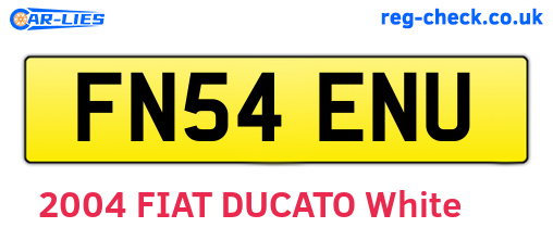 FN54ENU are the vehicle registration plates.