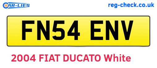 FN54ENV are the vehicle registration plates.