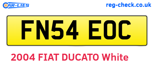 FN54EOC are the vehicle registration plates.