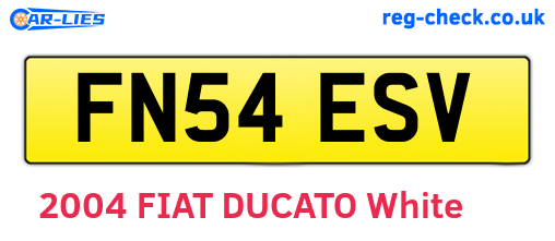 FN54ESV are the vehicle registration plates.