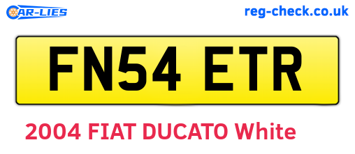 FN54ETR are the vehicle registration plates.