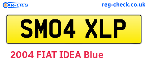 SM04XLP are the vehicle registration plates.