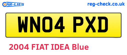 WN04PXD are the vehicle registration plates.